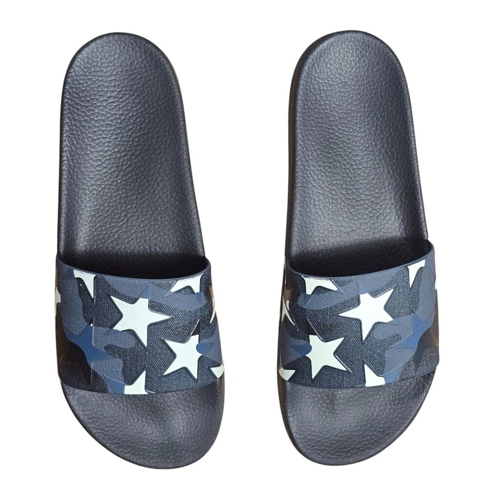 Valentino Garavani Camo Star Print Rubber Slides, EU 46 US 13 UK 12